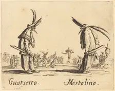 Guatsetto and Mestolino, c. 1622. Creator: Jacques Callot