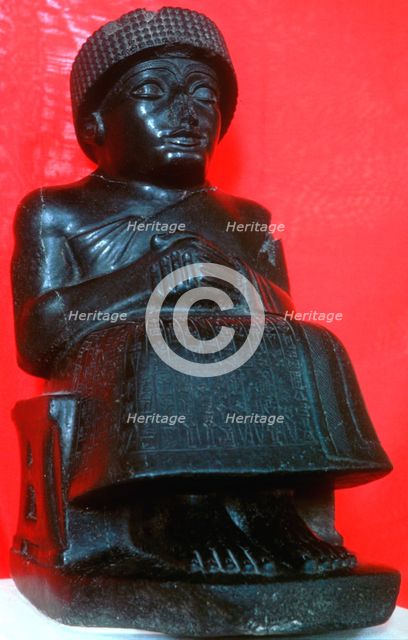 Gudea, ruler of the city-state of Lagash in southern Babylon, Neo-Sumerian, 22nd century BC. Artist: Unknown