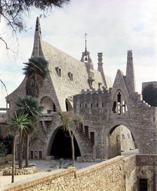 Güell cellar in El Garraf, work by Francesc Berenguer i Mestres (1866 - 1914), a disciple of Anto…