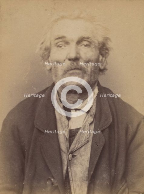 Guelle (ou Gueulle, dit St Denis). 72 ans, né à Beauvais (Oise). Matelassier. Anarchiste. ..., 1894. Creator: Alphonse Bertillon.