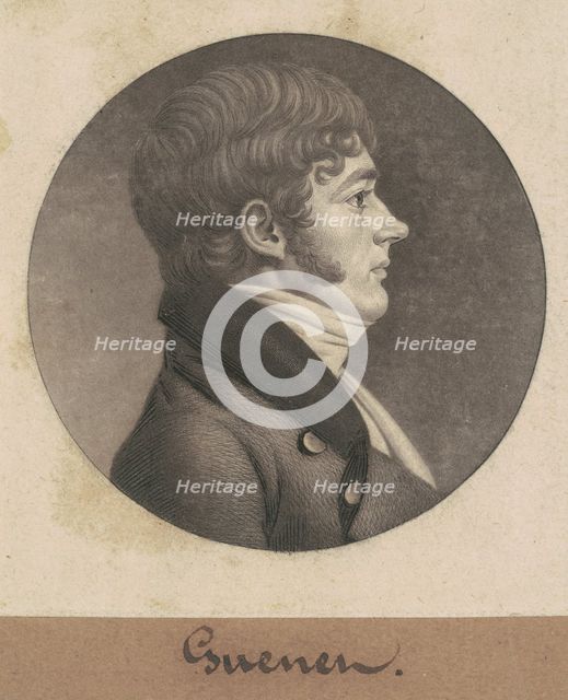 Guenet, 1803. Creator: Charles Balthazar Julien Févret de Saint-Mémin.