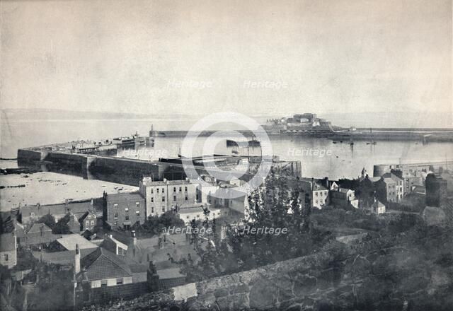 'Guernsey - St. Peter-Port and Castle Cornet', 1895. Artist: Unknown.