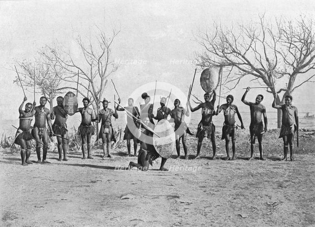 ''Guerriers zoulous; Afrique Australe', 1914. Creator: Unknown.