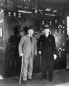 Guglielmo Marconi and David Sarnoff, 1933. Creator: Unknown