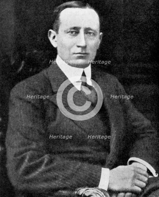 Guglielmo Marconi, Italian inventor, c1920. Artist: Unknown