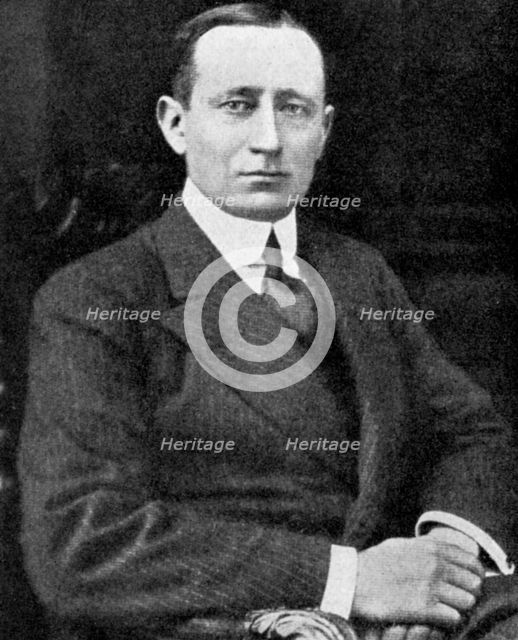Guglielmo Marconi, Italian inventor, c1920. Artist: Unknown