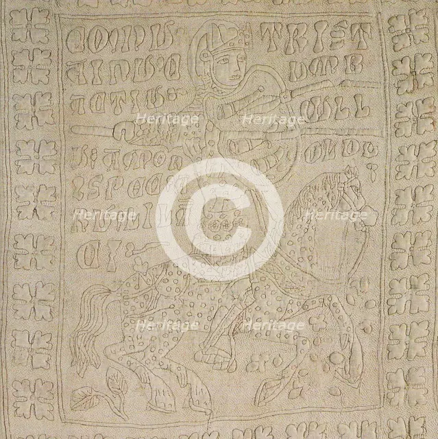 Guicciardini Quilt or Tristan and Isolde Quilt (Detail), Second Half of 14th cen.. Creator: Anonymous master.