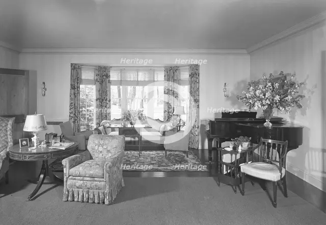 Guido R. Rahr, residence in Manitowoc, Wisconsin, 1945. Creator: Gottscho-Schleisner, Inc.