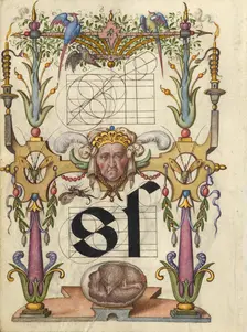 Guide for Constructing the Letter s; Mira calligraphiae monumenta, about 1591-1596. Creator: Joris Hoefnagel