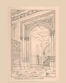 Guild Hall Entrance, 1815, (1886). Artist: Robert Blemmell Schnebbelie