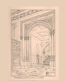 Guild Hall Entrance, 1815, (1886). Artist: Robert Blemmell Schnebbelie