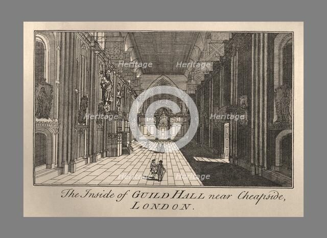 Guild Hall Interior, 1886.  Artist: Unknown.