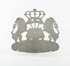 Guild Plaque for a Beer Brewer, Bayern, 1790. Creator: Unknown
