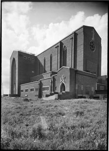Guildford Cathedral, Stag Hill, Guildford, Surrey, 1952-1960. Creator: Margaret F Harker