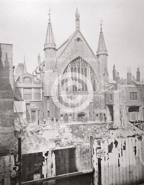 Guildhall, City of London, 1870. Artist: Anon