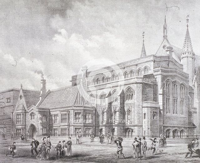 Guildhall Library, London, 1872. Artist: Sprague & Co