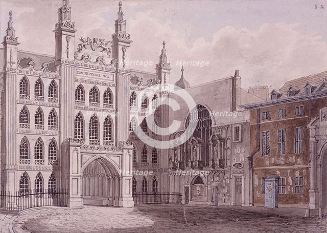 Guildhall, London, 1727. Artist: Anon