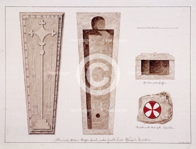 Guildhall, London, 1822. Artist: John Chessell Buckler