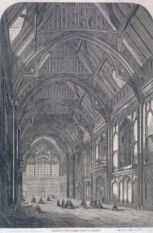 Guildhall, London, 1865. Artist: Anon