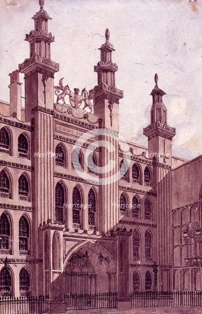 Guildhall, London, c1800. Artist: Charles Tomkins