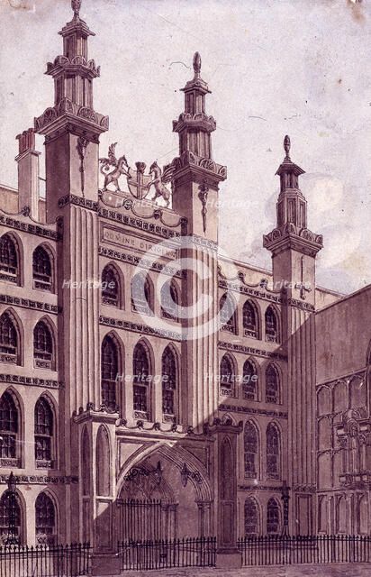 Guildhall, London, c1800. Artist: Charles Tomkins