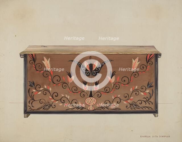 Guilford Blanket Chest, c. 1936. Creator: Isabella Ruth Doerfler.