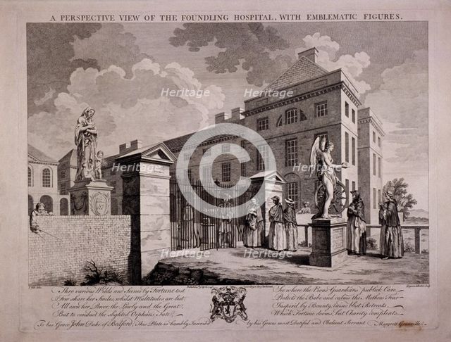 Guilford Street, St Pancras, London, 1749. Artist: Michael Angelo Rooker