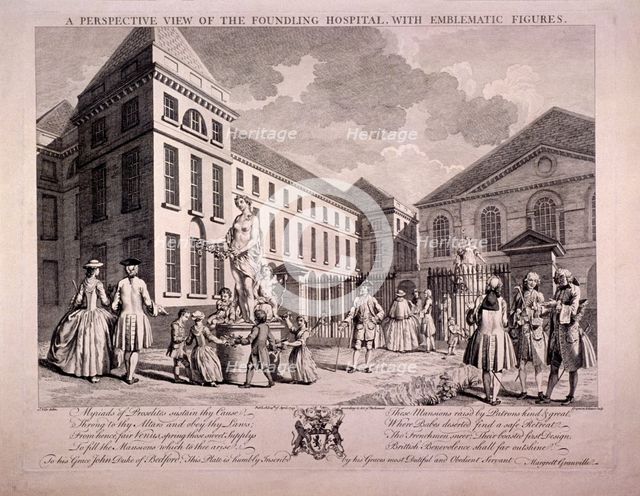Guilford Street, St Pancras, London, 1749. Artist: Charles Grignion