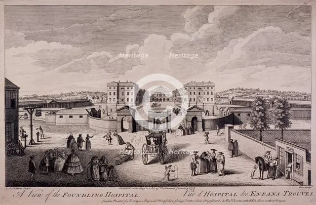 Guilford Street, St Pancras, London, 1753. Artist: Nathaniel Parr