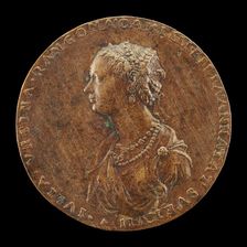Guilia Orsini, 1537-1598, Wife of Baldossare Rangoni c. 1554 [obverse], 1554. Creator: Master IAC. URB.