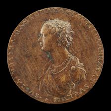 Guilia Orsini, 1537-1598, Wife of Baldossare Rangoni c. 1554 [obverse], 1554. Creator: Master IAC. URB.