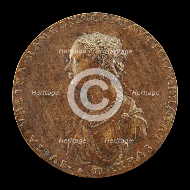 Guilia Orsini, 1537-1598, Wife of Baldossare Rangoni c. 1554 [obverse], 1554. Creator: Master IAC. URB..