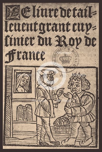 Guillaume Tirel, dit Taillevent  (Le Viandier), 16th century. Artist: Anonymous  