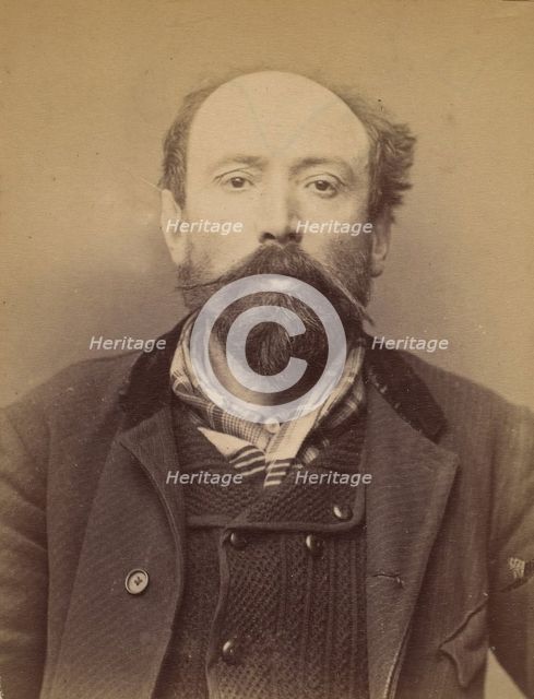 Guillemard. Isidore, François. 46 ans, né à St-Michel des Andaines (Orne). Menuisier. Anar..., 1894. Creator: Alphonse Bertillon.