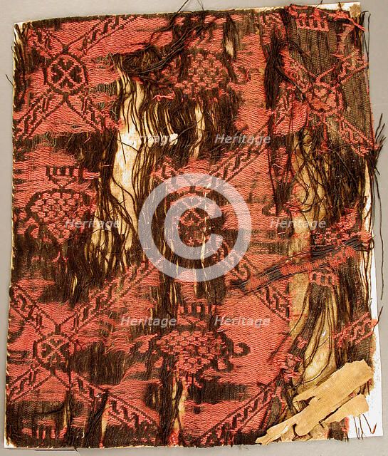 Guilloche Lattice with Pinecone (?), Byzantine, 7th-9th century. Creator: Unknown.