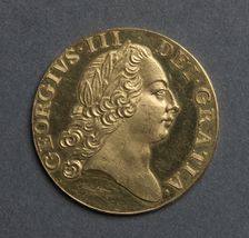 Guinea [pattern] (obverse), 1761. Creator: Richard Yeo (British, 1720-1779)