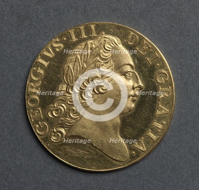 Guinea [pattern] (obverse), 1761. Creator: Richard Yeo (British, 1720-1779).