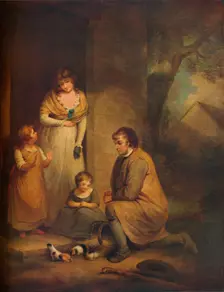 Guinea Pigs c1789, (1930). Creator: George Morland