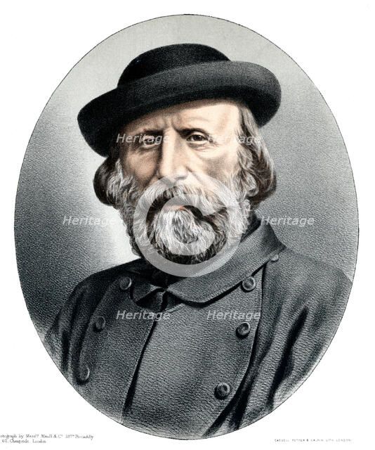 Guiseppe Garibaldi, Italian patriot, 1880. Artist: Unknown