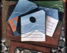 Guitar on a Table 1915. Artist: Juan Gris