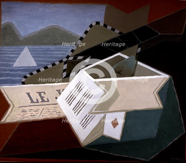  'Guitar at sea', 1925, oil on canvas by Juan Gris.