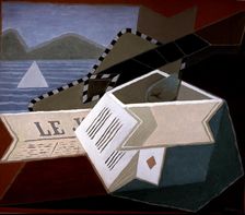 Guitar at sea 1925, oil on canvas by Juan Gris