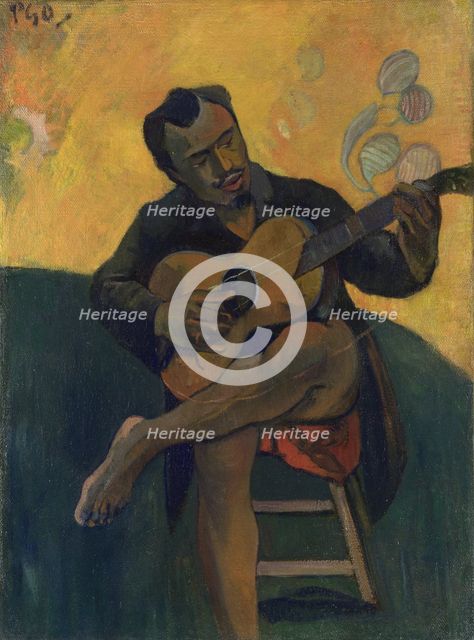Guitar player, 1894. Artist: Gauguin, Paul Eugéne Henri (1848-1903)