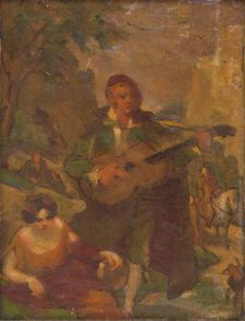 Guitarist, 1910-1930. Creator: Milan Thomka Mitrovsky