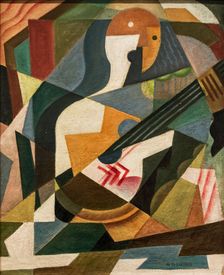 Guitarist, 1919. Creator: Blanchard, María (1881-1932)