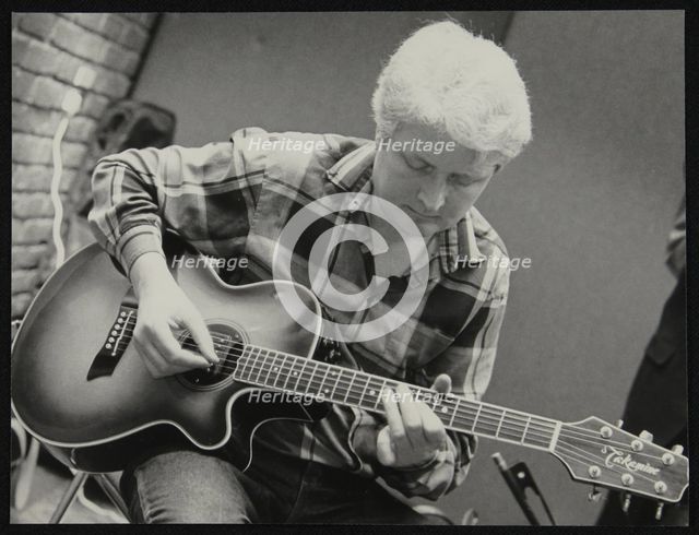Guitarist Dave Cliff playing at The Fairway, Welwyn Garden City, Hertfordshire, 28 April 1991. Artist: Denis Williams
