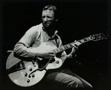 Guitarist Phil Lee playing at The Stables, Wavendon, Buckinghamshire. Creator: Denis Williams