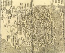 Gujin Huayi quyu zongyao tu (General Map of Chinese and Barbarian (non-Chinese) Territories), 1130. Creator: Anonymous master