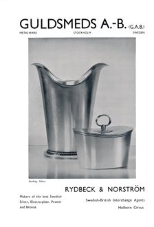 Guldsmeds A.-B. (G.A.B.) - Sterling Silver - Rydbeck & Norström. 1939