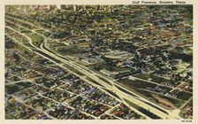 Gulf Freeway, Houston, Texas, USA, 1950